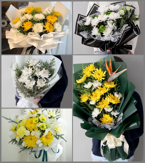 江苏泰州姜堰区华港镇白事花束代送